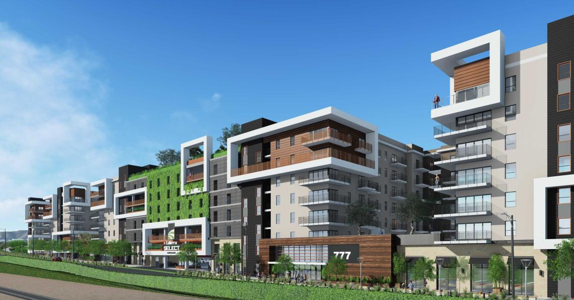 573 apartments start to rise at 777 N Front Street in Burbank